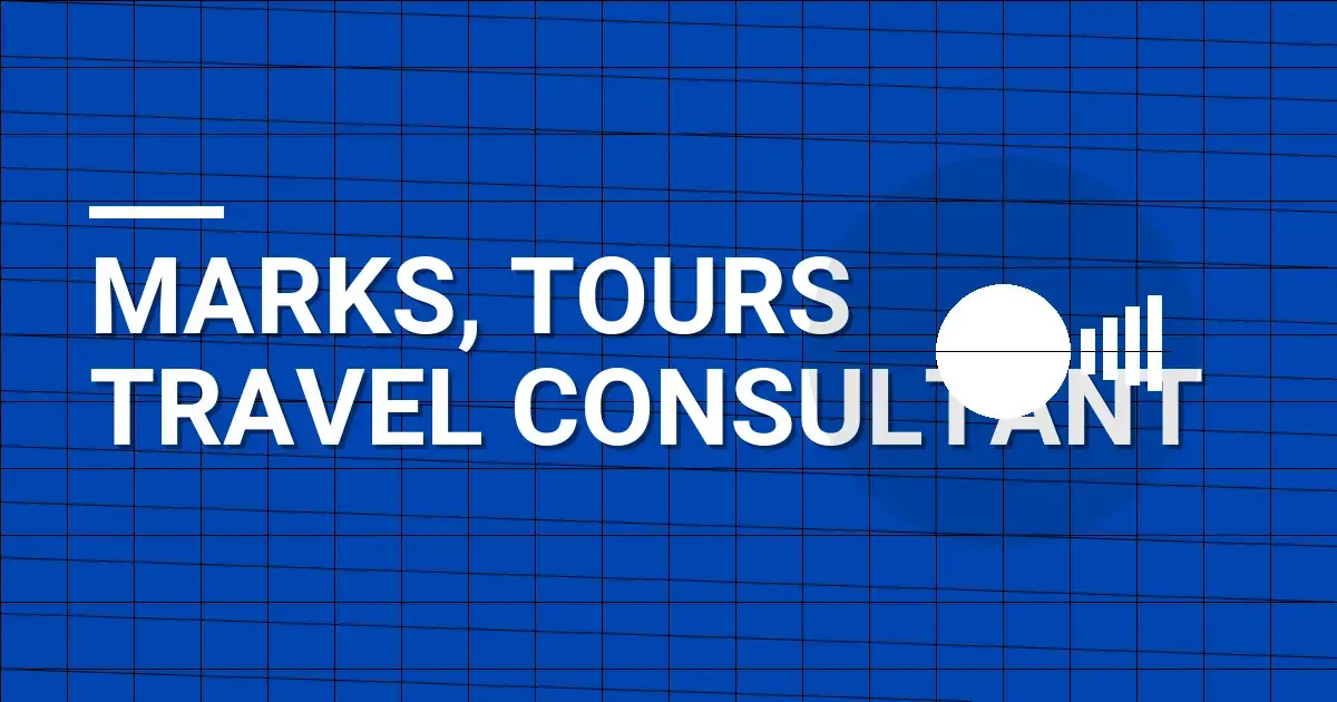 Marks, Tours Travel Consultant