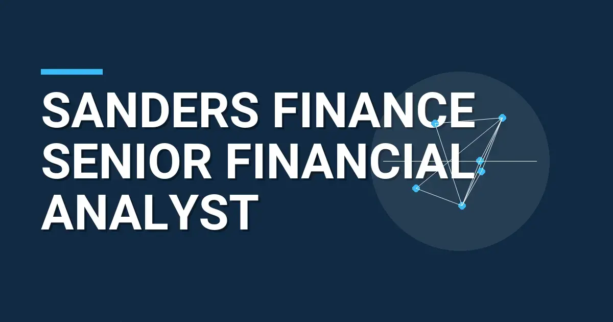 Sanders Finance Senior Financial Analyst