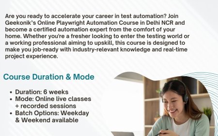 KEYWORD	Playwright automation course online in Delhi NCR
