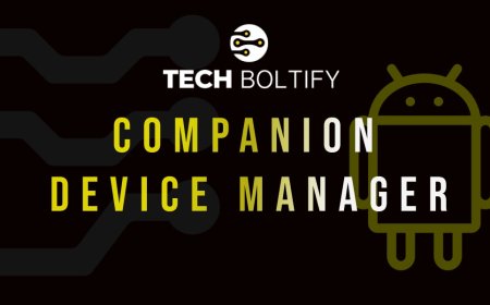 What is the purpose of the Android Companion Device Manager API?